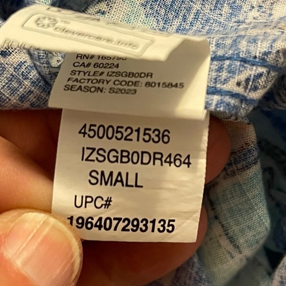 IZOD‎ Saltwater Sailboat Men's Size Small Shirt blue revival Print NEW WITH TAGS - Picture 5 of 8